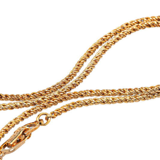 Dior Logo Chain Necklace Gold Plated