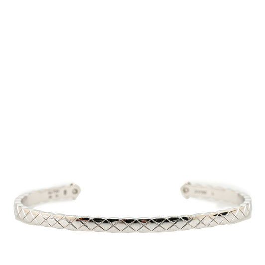 Chanel Matelasse Coco Crush Bracelet White Gold