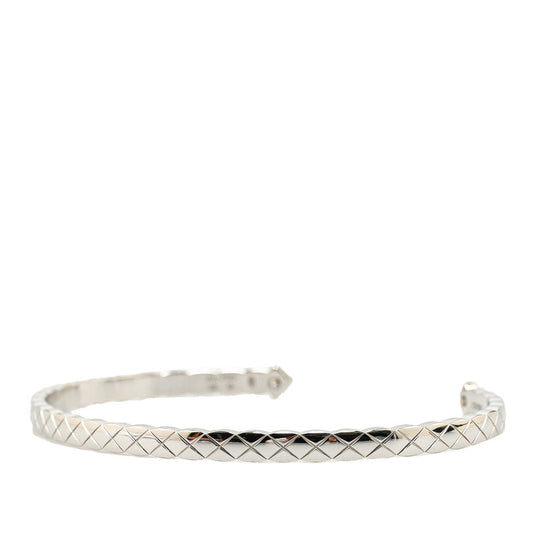 Chanel Matelasse Coco Crush Bracelet White Gold