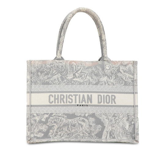 Dior Book Tote Medium Embroidery Canvas Bag