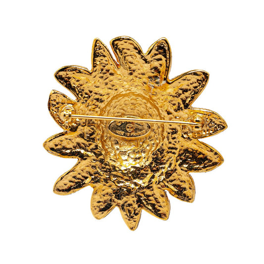 Chanel Lion Motif Brooch Gold