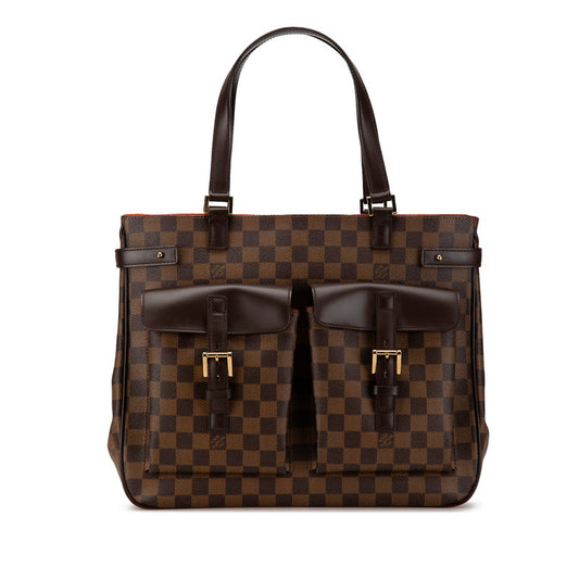 Louis Vuitton Damier Uzes Tote Bag Brown PVC Leather